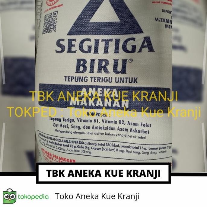 

Segitiga Biru 25 Kg/Terigu Protein Sedang/Via Cargo/Jne/Si Cepat