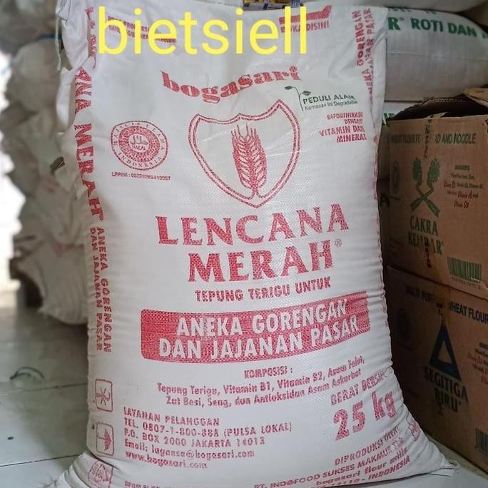 

Tepung Terigu Lencana Merah 25 Kg/Bal