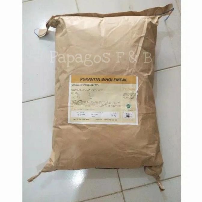 

Tepung Gandum Puravita Whole Meal / Wholemeal 1 Karung 10 Kg / Kilo