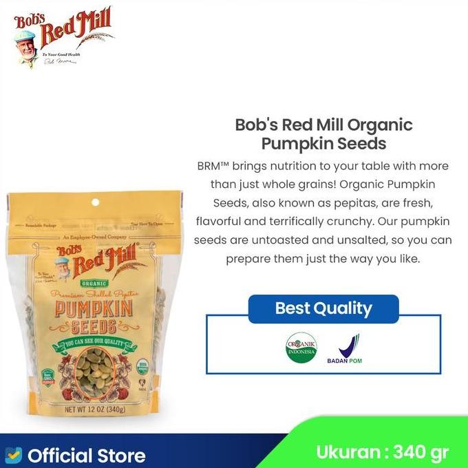 

Bob'S Red Mill Organic Pumpkin Seeds 340 Gr