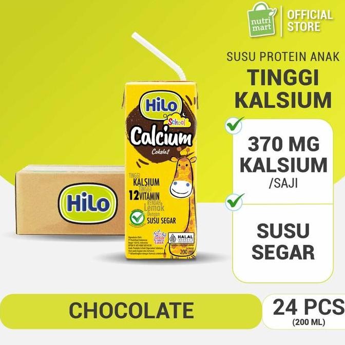 

Hilo School Chocolate 200Ml (24 Pack) - Susu Tinggi Kalsium