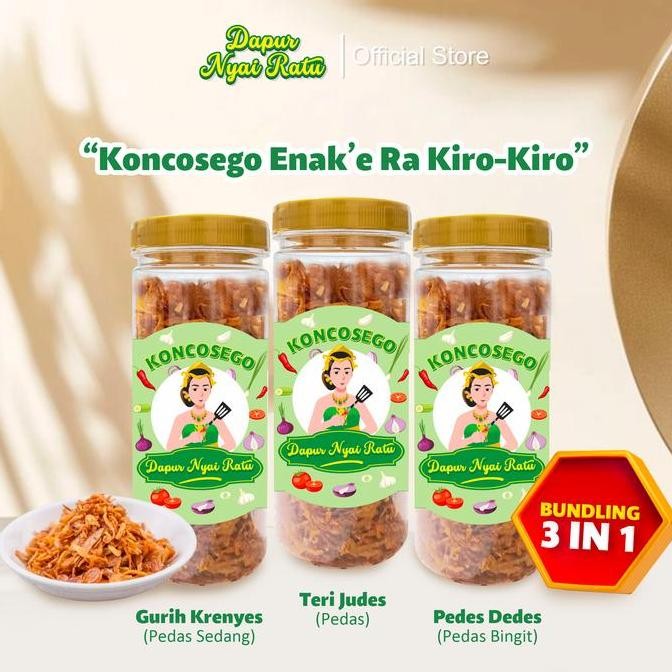 

Paket Koncosego 3 In 1 Bawang Goreng Dapur Nya1 Ratu
