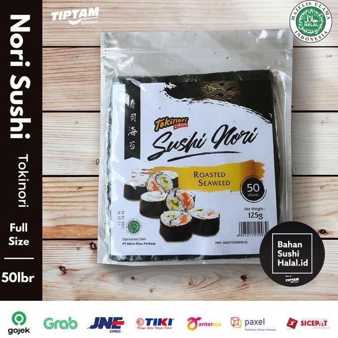 

Murah Isi 50 Nori Sushi Halal Mui/Rumput Laut Panggang Tokinori