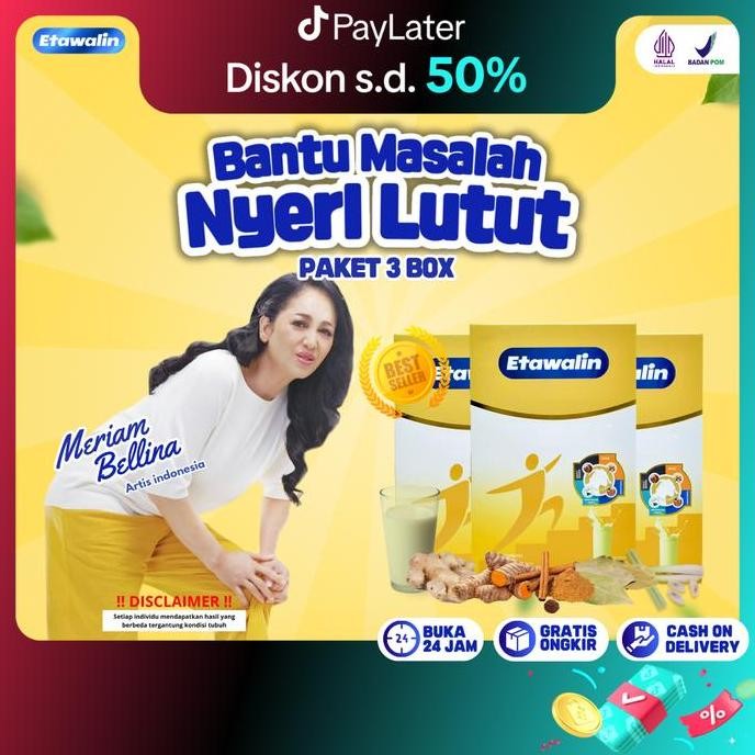 

Susu Etawalin Original 3 Box - Etawalin Original Bpom Halal - Minuman Susu Kambing Etawa - Susu Etawalin Original Bubuk Asli Dengan Jahe, Temulawak, Kayu Manis, Daun Salam & Sereh - Dairy Milk Bahan Serbuk [Bisa Cod]