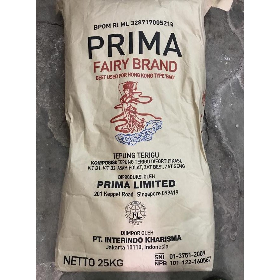 

Tepung Terigu Prima Fairy Brand 25Kg Gojek / Grab Only