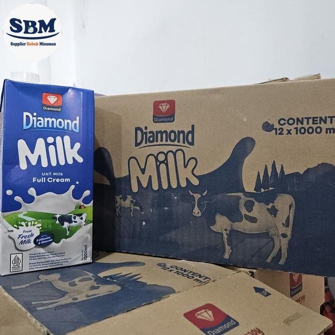 

Susu Uht Full Cream Diamond Plain 1 Karton (12 Liter)