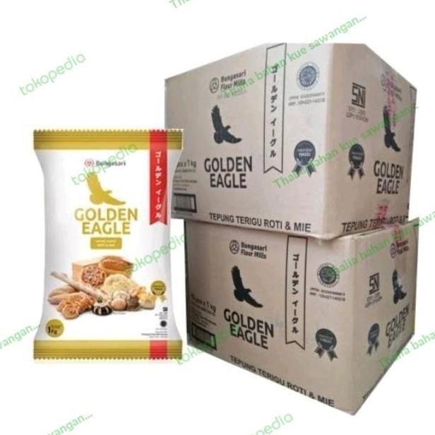 

Bungasari Golden Eagle 1Kg X 10Pcs= 1 Karton, Tepung Terigu Serbaguna