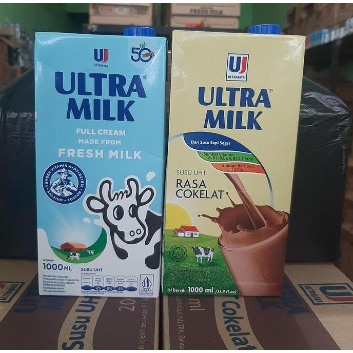 

Susu Ultra Milk Uht 1L/1000 Ml [Isi 12 Pcs]