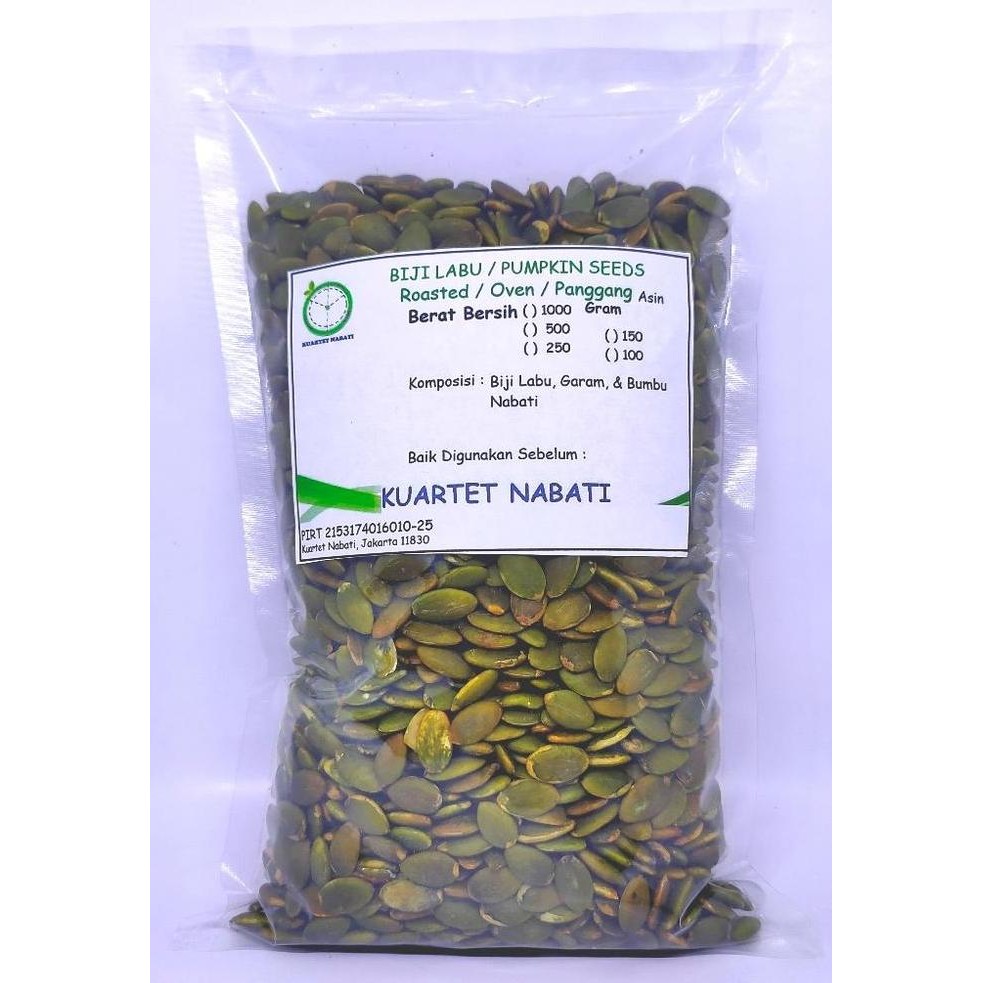 

1000Gr Roasted Pumpkin Seed Salted - Biji Labu Kupas - Oven - Asin