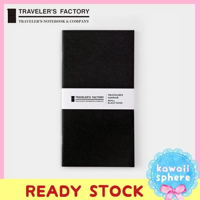 

Traveler'S Notebook Refill Black Paper | Regular Size | Ready Stock