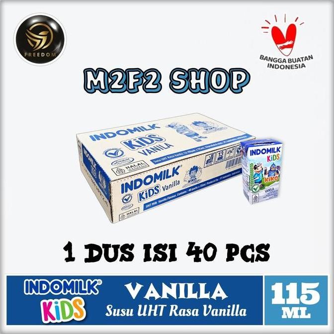 

Susu Indomilk Kids Kotak Uht Rasa Vanila | Vanilla - 115 Ml (Karton)