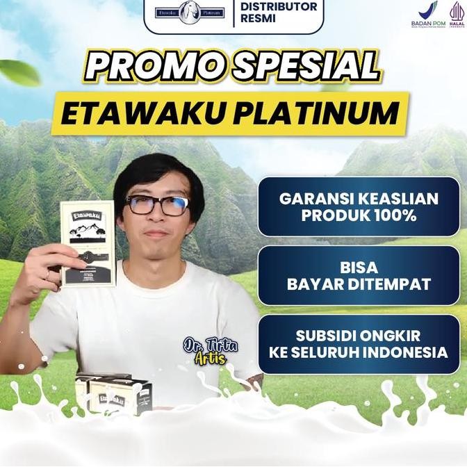 

Etawaku Platinum - 3 Box Susu Bubuk Kambing Etawa Original Sudah Bpom Dan Halal Mui, Distributor Resmi Dan Bisa Cod