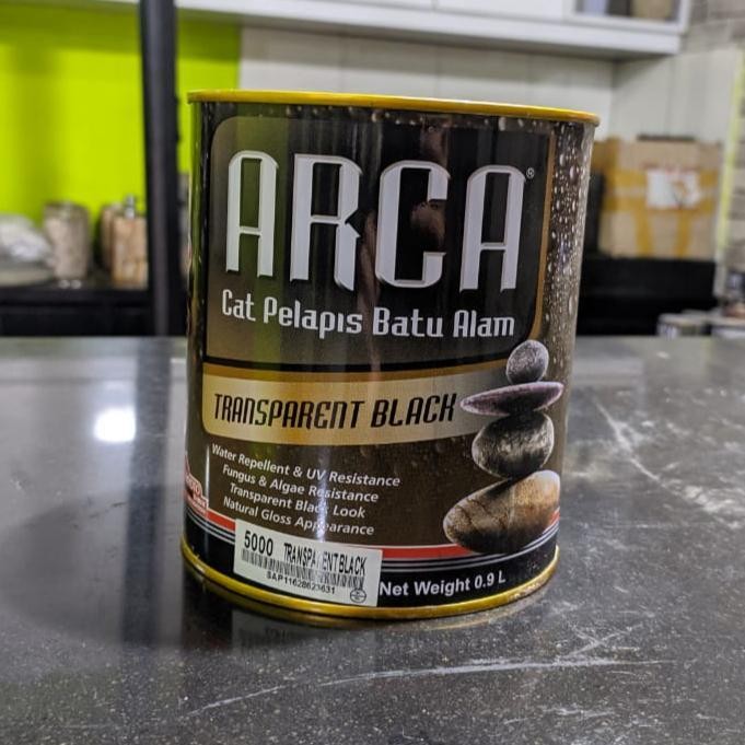 Arca Coating Cat Pelapis Batu Alam - Transparent Black Gratis Ongkir