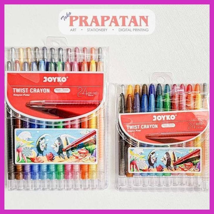 

( SEKOLAH / LUKIS ) READY TITI TWIST CRAYONS 24 WARNA / KRAYON PUTAR TITI PANJANG (SENI / MENGGAMBAR / ART / KERAJINAN ) GOOD QUALITY