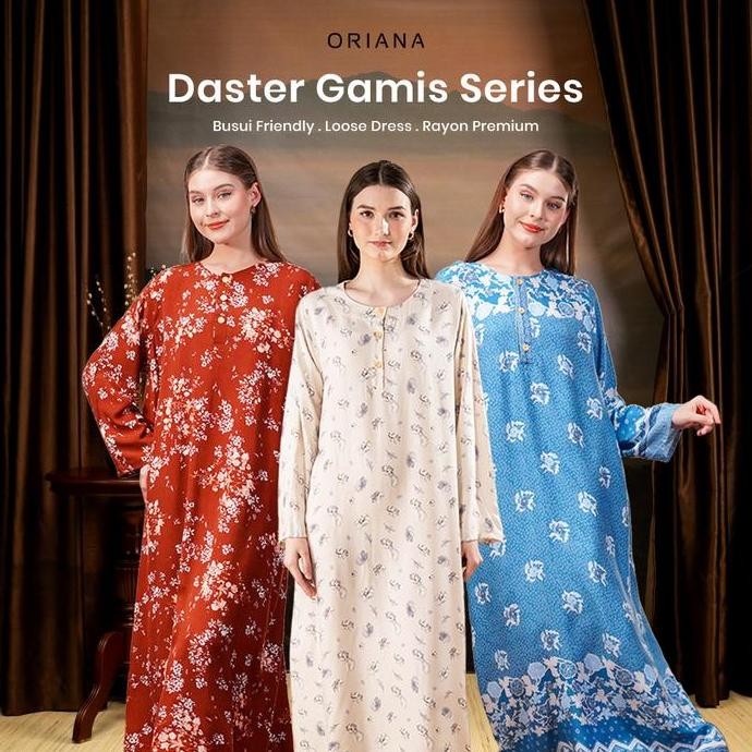 Oriana Homewear Daster Gamis Laiqa Collection | Daster Panjang Gamis Busui Hijab Friendly