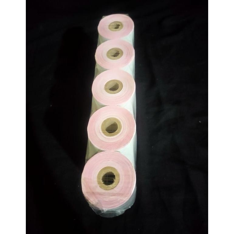 

JH8 kertas struk kasir ncr 2ply putih merah 75x60mm paket 10 roll