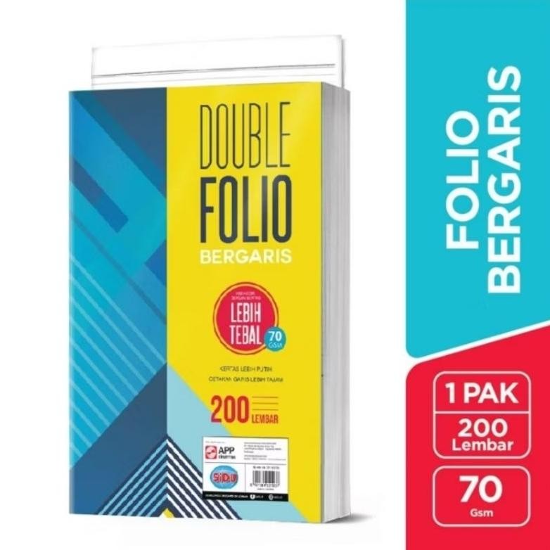 

JH8 Kertas double folio bergaris 200 lembar 70 GSM SIDU/PERPAK