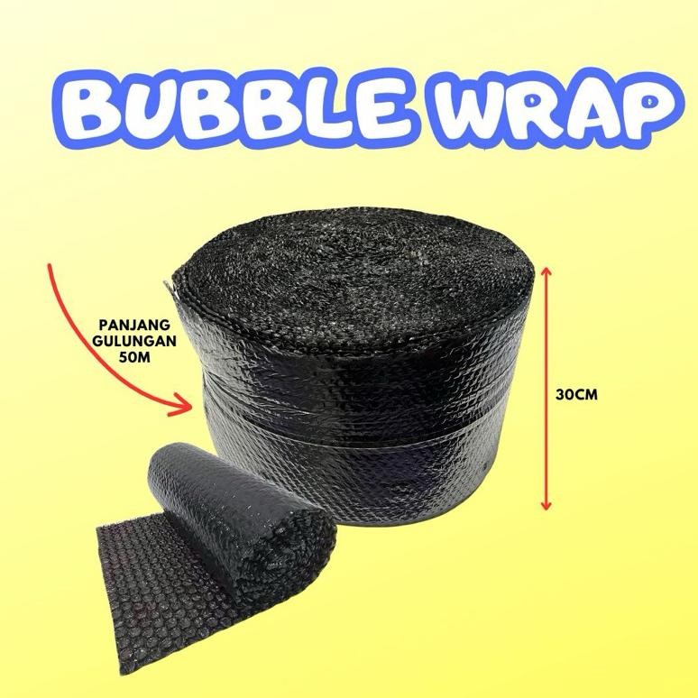 

JH8 Bubble Warp HITAM Premium Plastik Packing Uk 30cm x 50m Waterproof