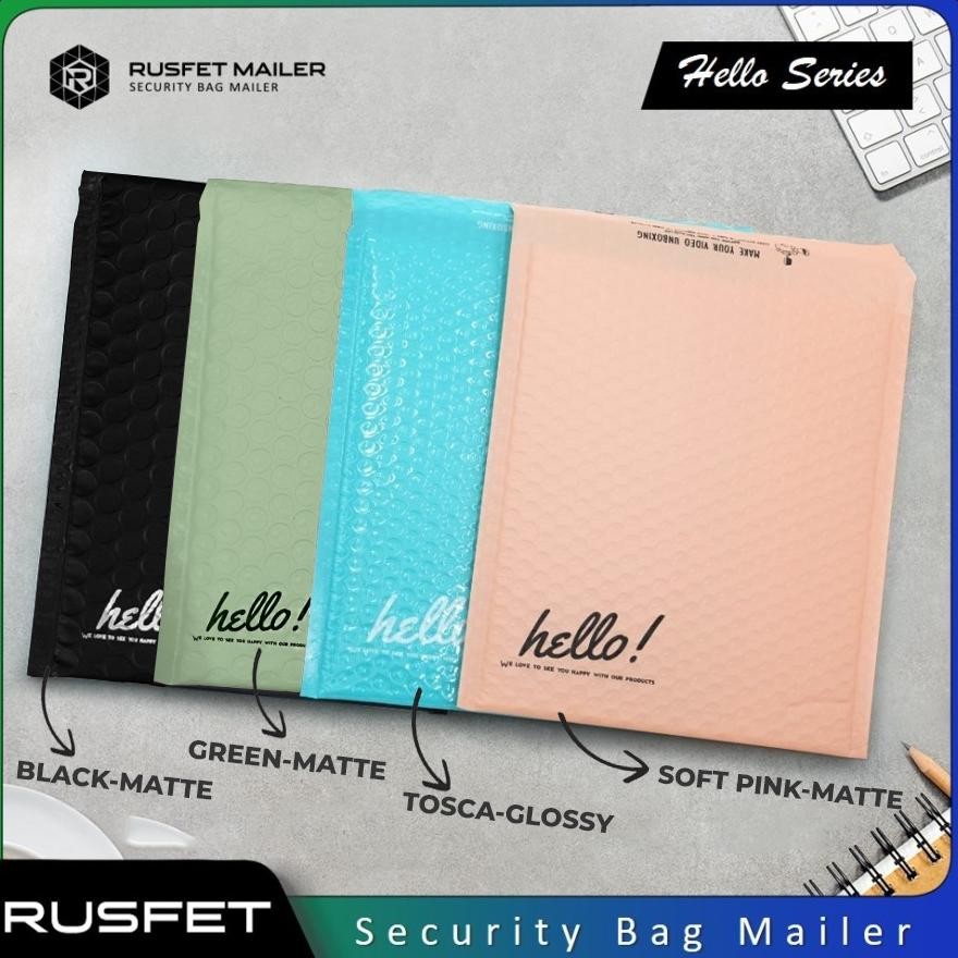 

JH8 Amplop Bubble Mailer HARGA PER-DUS Rusfet Hello Series / Security Bag Mailer Solid Color [EKSPEDISI]