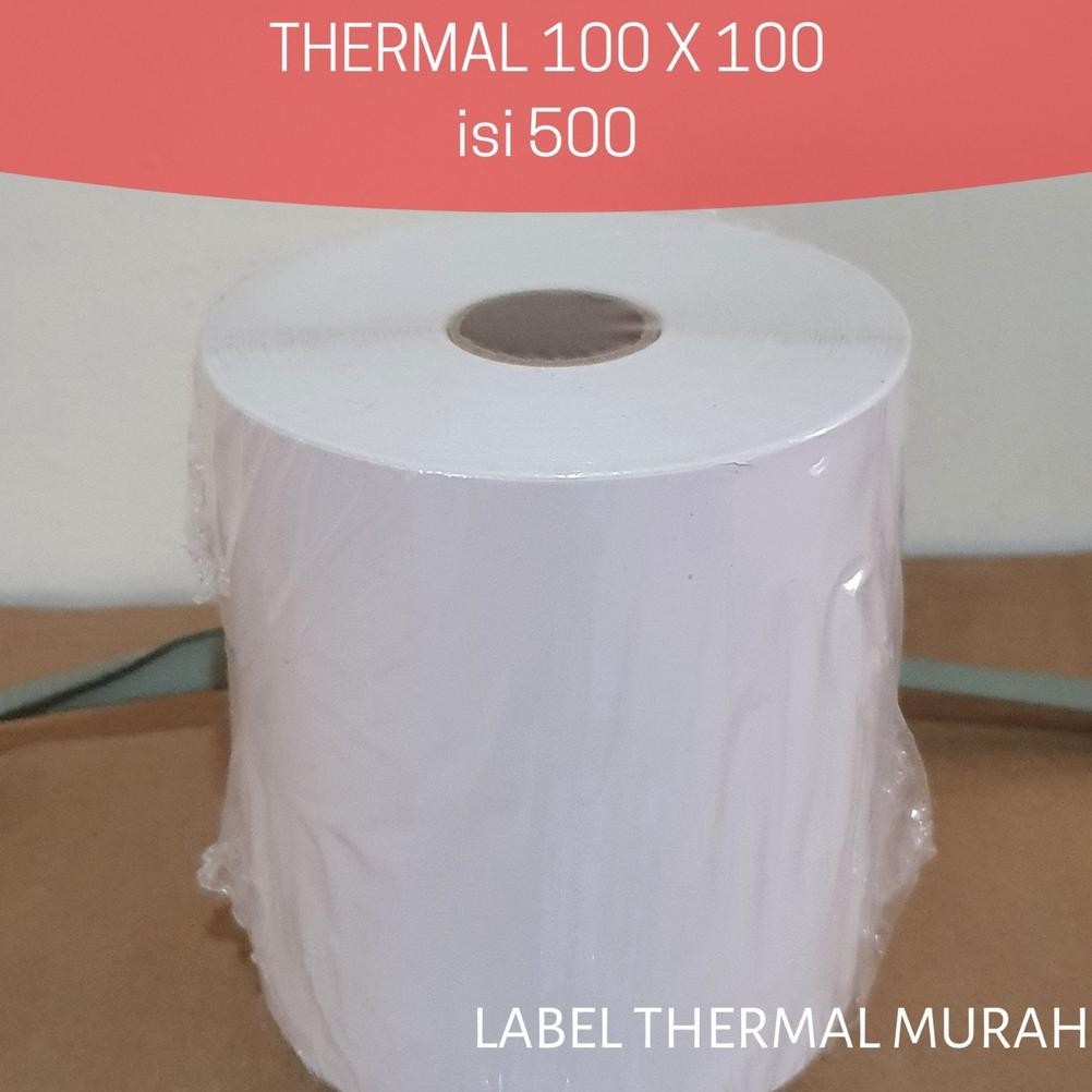 

JH8 Label Thermal 100x100 isi 500 per roll