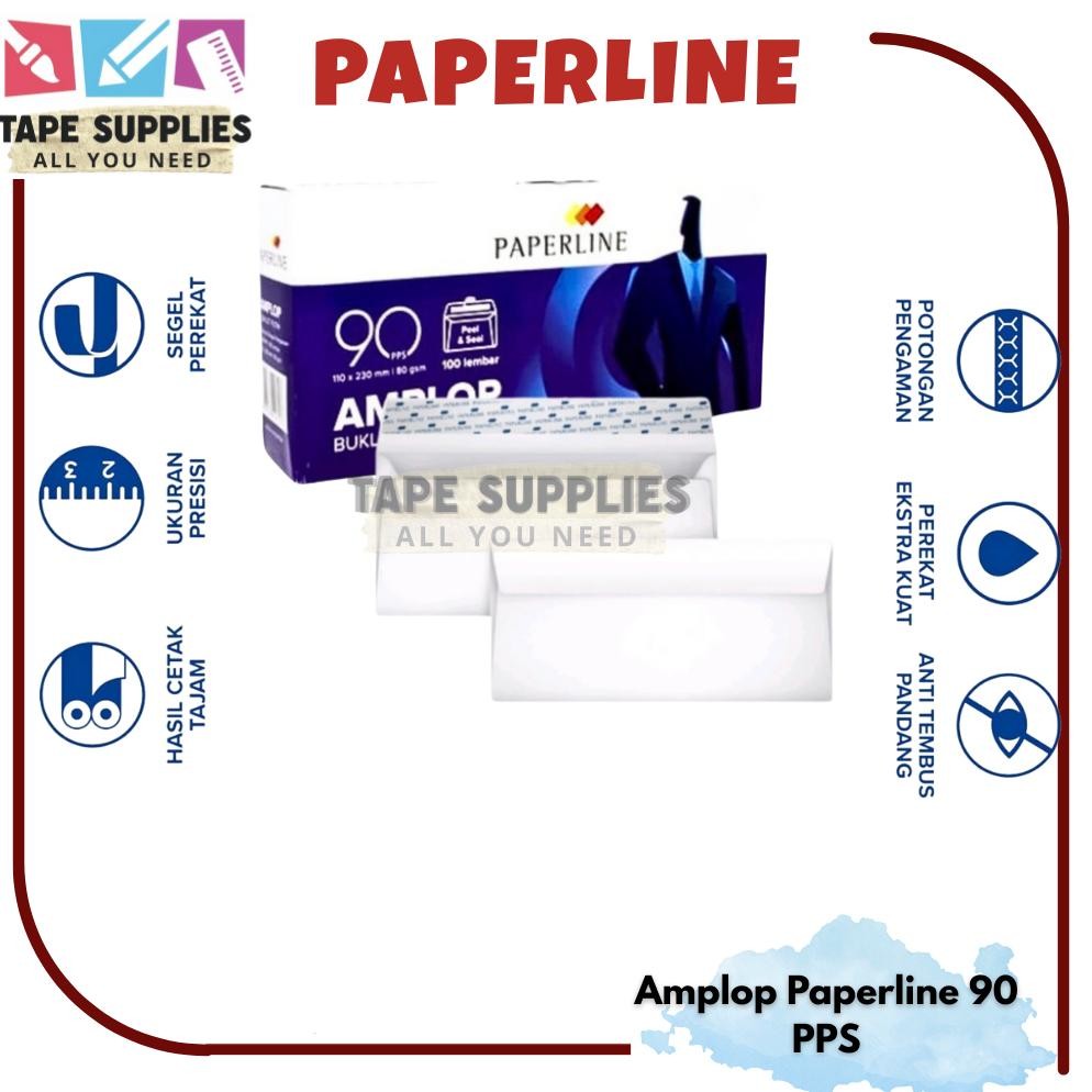 

JH8 Amplop Besar Putih 90 Paperline 1Pack (ISI 100 LEMBAR)