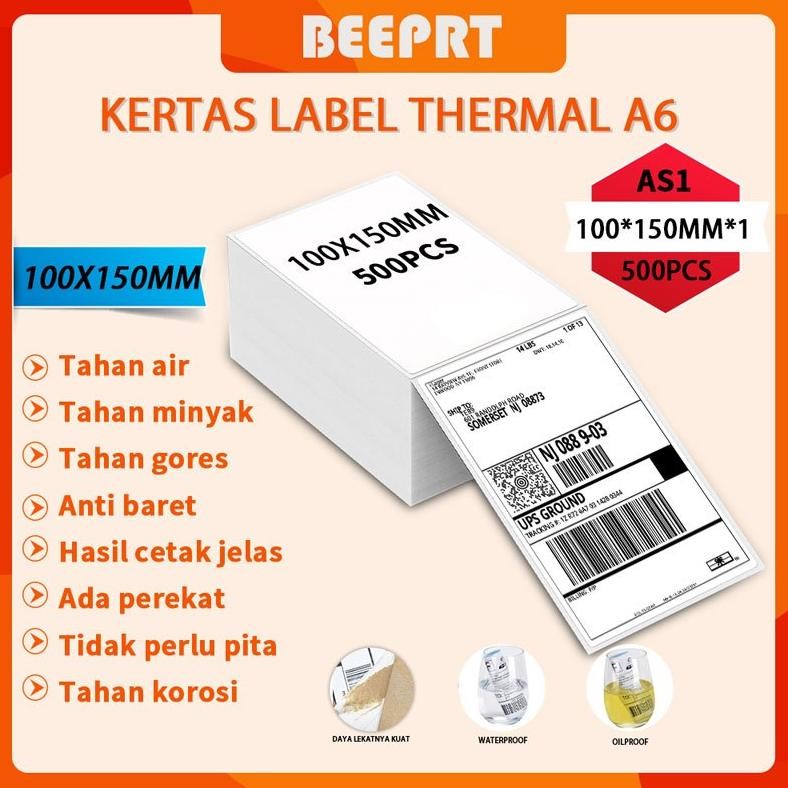 

JH8 Shopee 100*150mm 1000/2000/4000PCS A6 Label Paper JT Express Paper Roll Paper Good Quality A6 Thermal Sticker