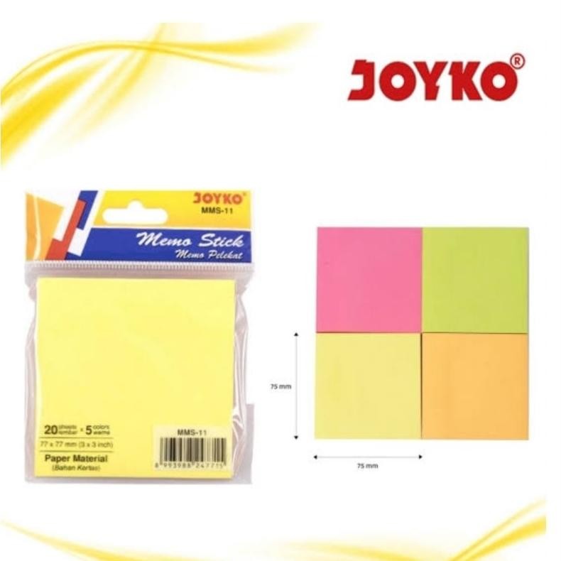 

JH8 (12 Pcs) Memo Stick Joyko MMS-11