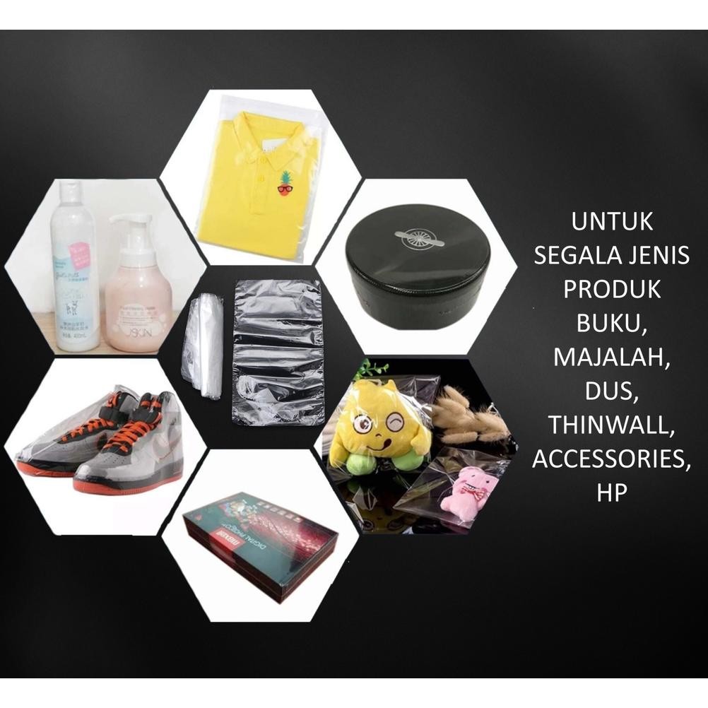 

JH8 plastik segel wraping sepatu sendal pof shrink kantong tipis