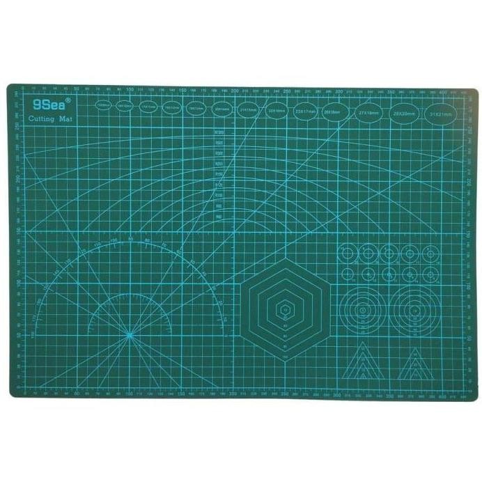 

ready !!! Cutting Mat Pad A3 Papan Alas Potong Cutter Work Green 45x30 cm 9Sea