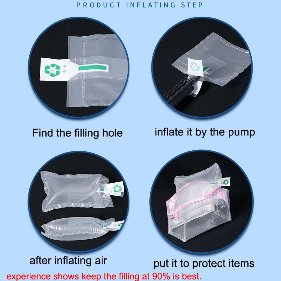 

JH8 100Pcs Air Bubble Bag/Plastik udara/Inflatable Buffer Bag Bubble Wrap