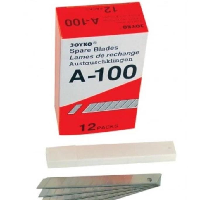 

ready !!! Isi Cutter A100 Joyko kecil (1box isi12) untuk A300