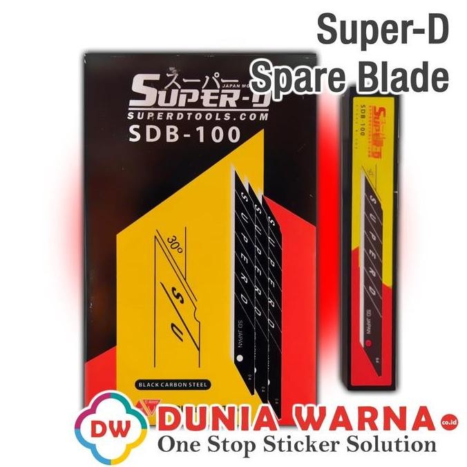 

ready !!! SUPER-D Japan SDB-100 Black Carbon Cutter Spare Blade Isi Kater Tube