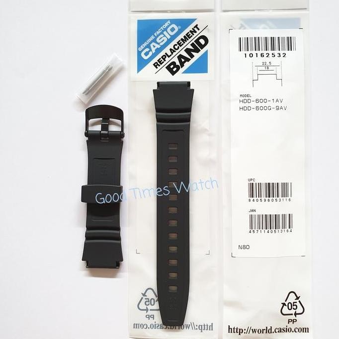 new  STRAP CASIO HDD-600-1A HDD 600 CASIO ORIGINAL