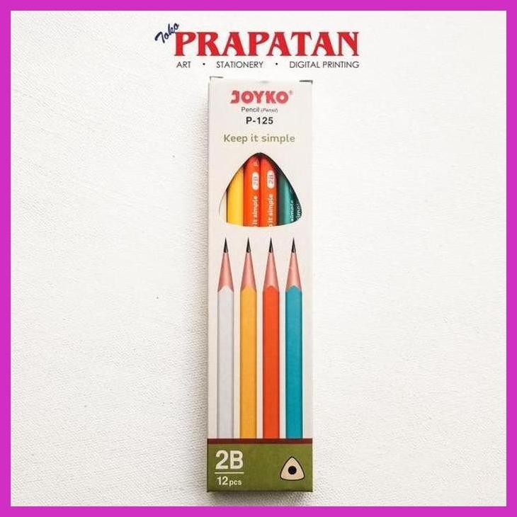 

( SEKOLAH / LUKIS ) READY PENSIL JOYKO 2B P-125 PACK 12PCS / JOYKO PENCIL (SENI / MENGGAMBAR / ART / KERAJINAN ) PACKING AMAN