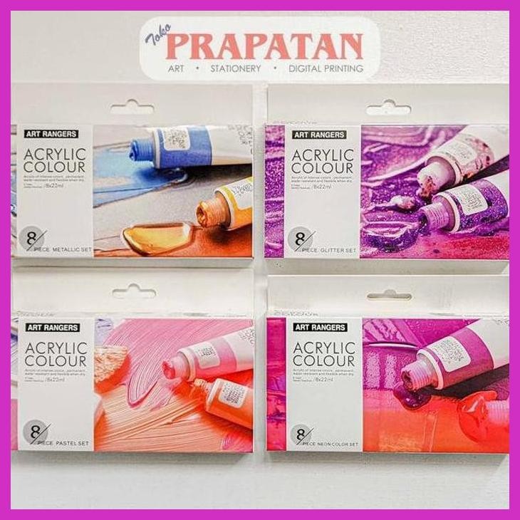 

( SEKOLAH / LUKIS ) READY CAT AKRILIK SET ART RANGERS 8X22ML PASTEL | ART RANGERS ACRYLIC (SENI / MENGGAMBAR / ART / KERAJINAN ) GOOD QUALITY
