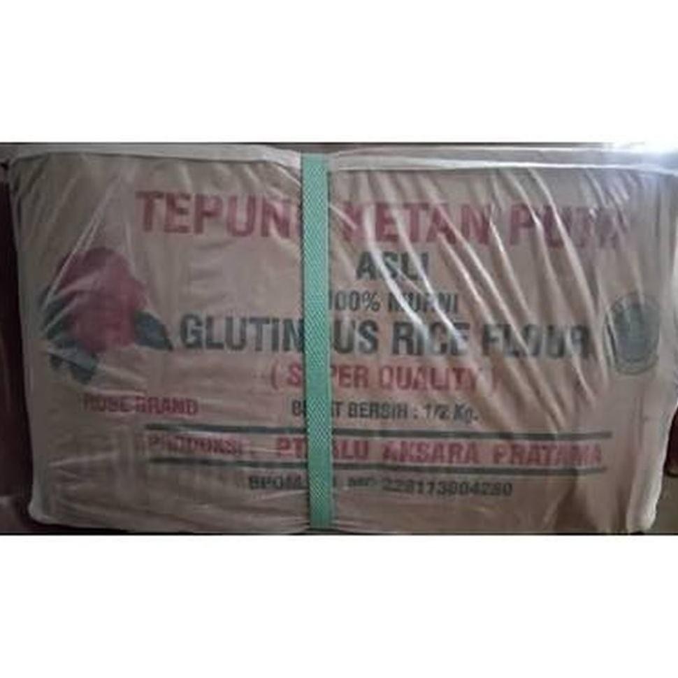 

Promo Tepung Ketan Rose Brand 500 Gram Per Dus/ Tepung Beras Ketan