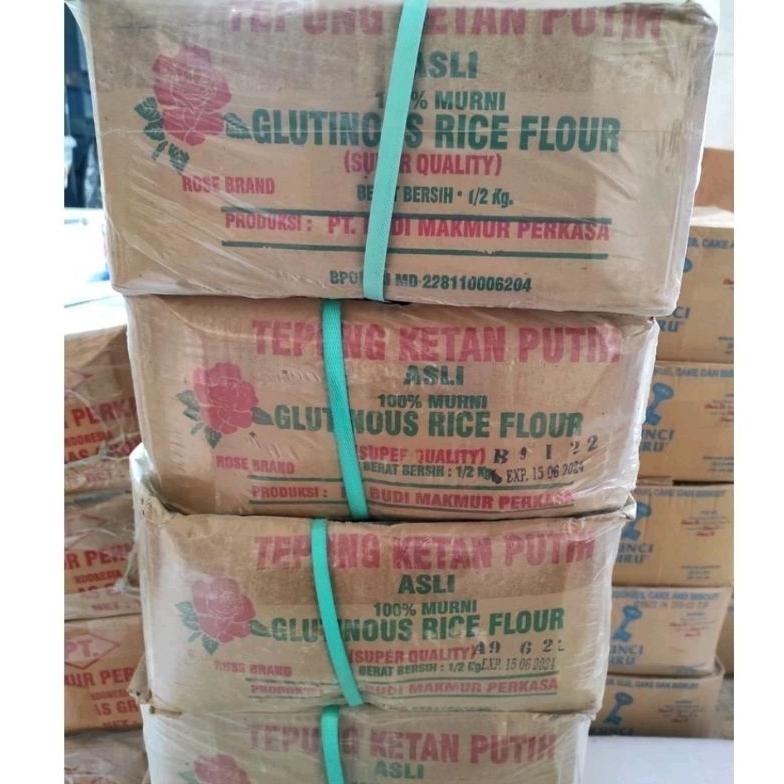 

Promo Sameday/Instant 1 Dus Tepung Beras/Tepung Ketan Rosebrand/Rose Brand /500G* 20 Bks