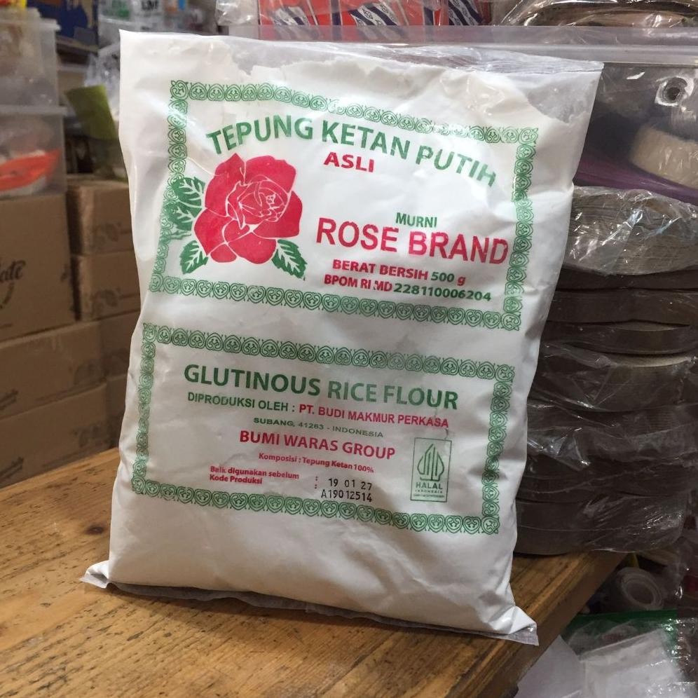 

Promo Tepung Ketan Putih Rose Brand 500Gram