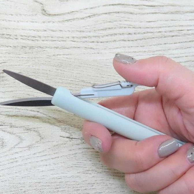 

ready !!! Kamio Carusla Slide Scissor Compact Slim Scissor Gunting Lipat Mini Stainless Blade