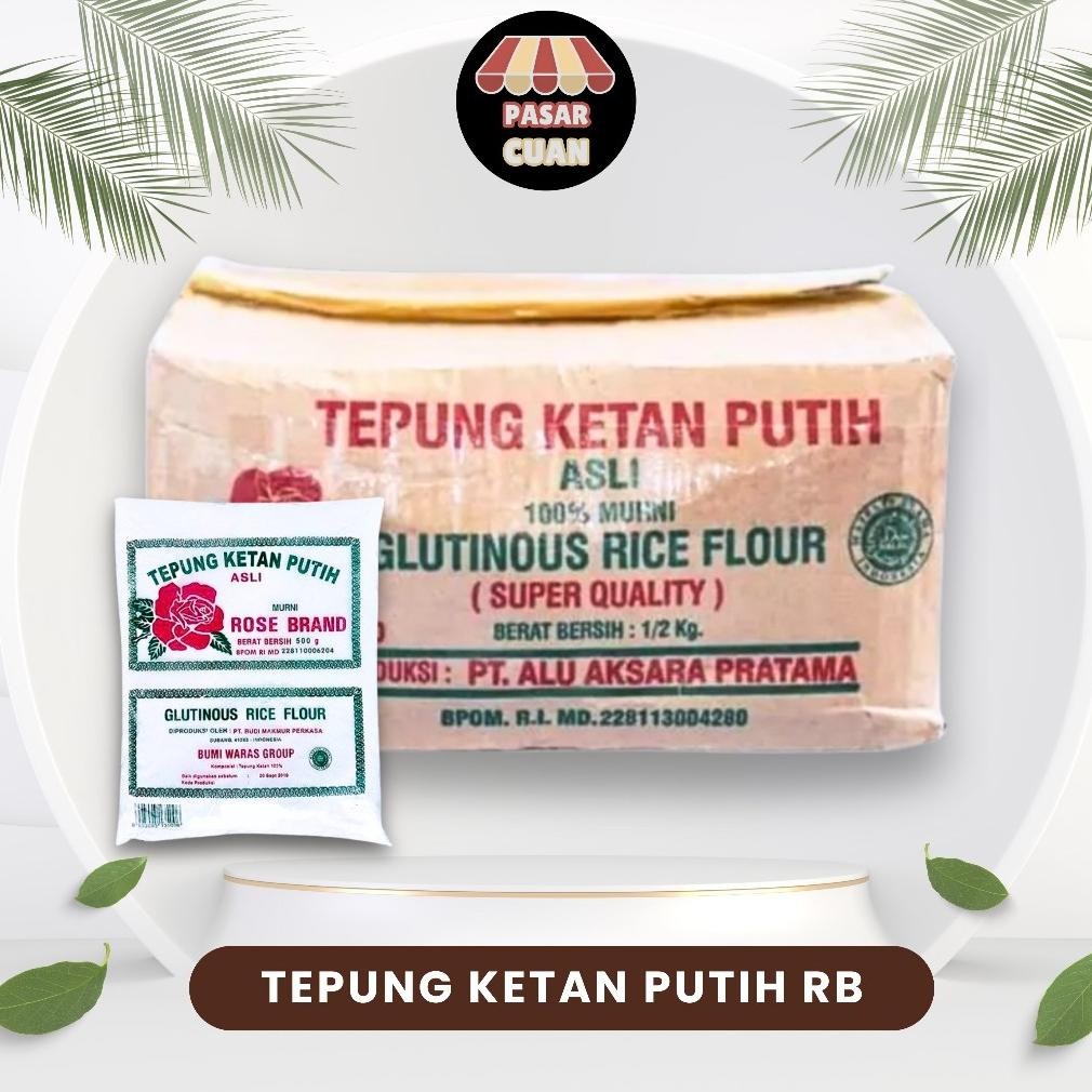 

Promo Tepung Ketan Putih Rose Brand 1 Karton 20 Pcs X 500 Gr - White Glutinous Sticky Rice Flour