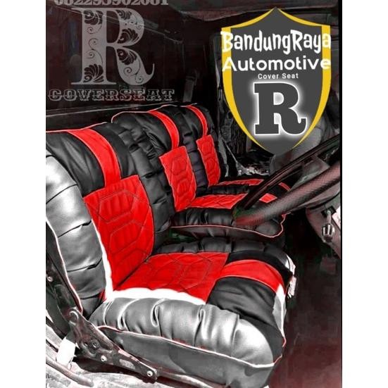 Sarung jok mobil DFSK supercab model sofa tawon terbaru dengan bonus cover stir