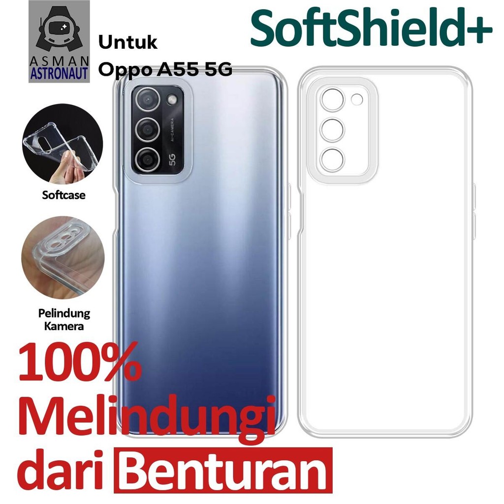 Case Clear Airbag Oppo A55 5G Softcase Silikon Transparan