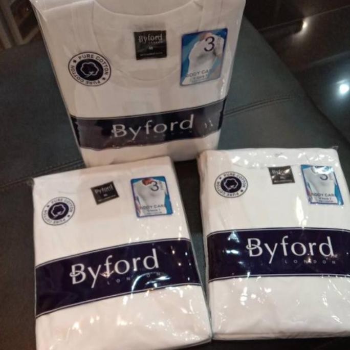 Kaos Dalam Pria Byford Isi 3 Original Anti Melar