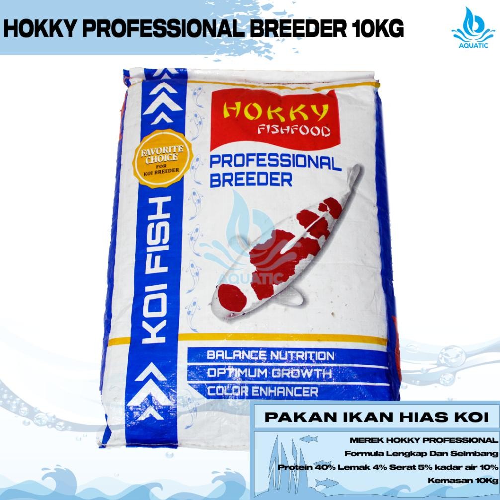 Hokky Profesional Breeder 10 Kg Pakan / Makanan Koi AST