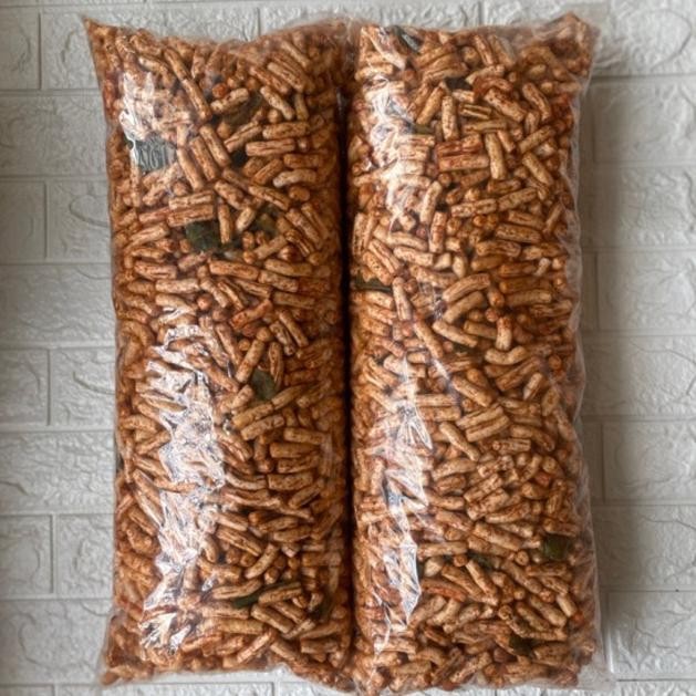 

Promo! eq-77 Kerupuk Ikan Tongkol Viral 1 KG Original Balado Lombok Ijo Pedas Daun Jeruk Berkualitas Termurah