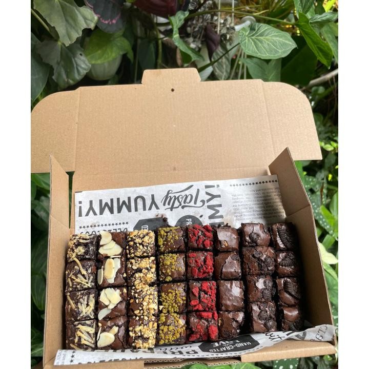 

Brownies Bites Fudgy Shiny Crust