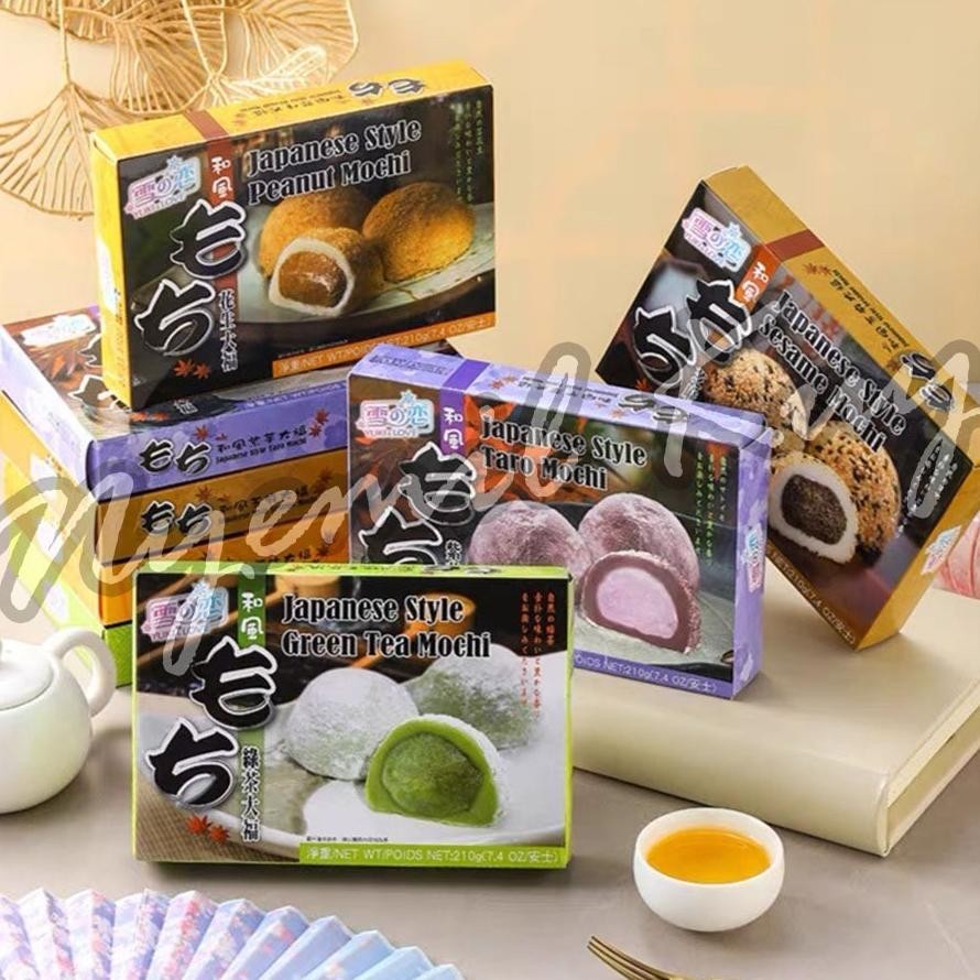 

Yuki Love Mochi Taiwan Mochi Brown Sugar Mochi Green Tea Mochi Peanut Mochi Red Bean Mochi Sesame Mochi Taro Mochi Yuki Love Japanese Style Mochi Taiwan Kue Moci Aneka Rasa Teh Hijau Rasa Kacang Rasa Kacang Merah Rasa Wijen Rasa Wijen Rasa Taro 210G