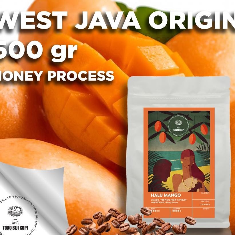 

Kopi Roasted Bean Arabika Halu Mango Gram