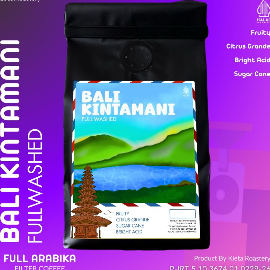 

Kieta Roastery Kopi Bali Kintamani Arabika 100G200G Bubuk Roasted Coffee Bean Single Gin