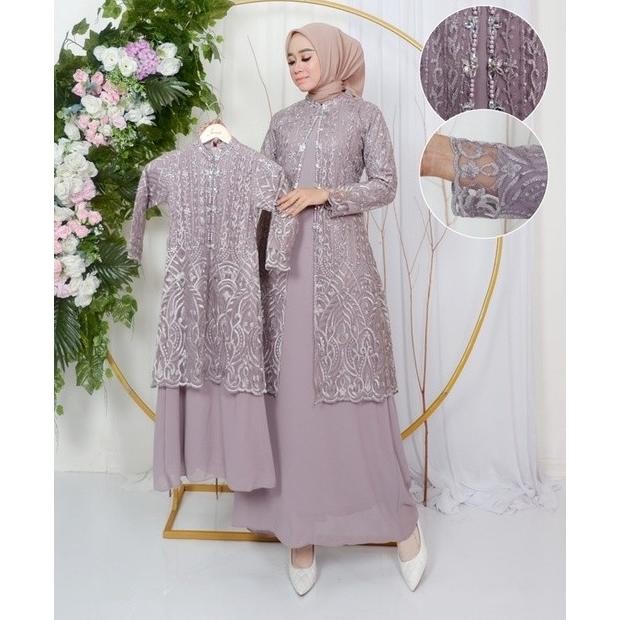 Gamis Outher Couple Ibu Dan Anak / Gamis Modern Couple / Gamis Outhet